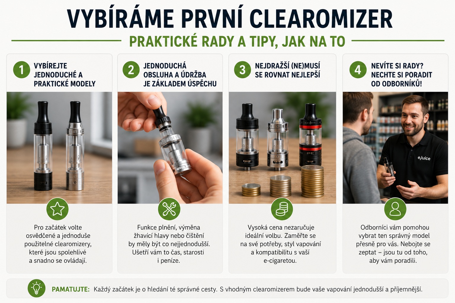 Vybíráme první clearomizer